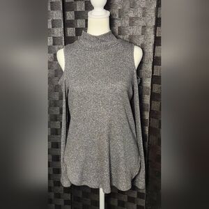 Bobeau Charcoal Gray Women's Blouse